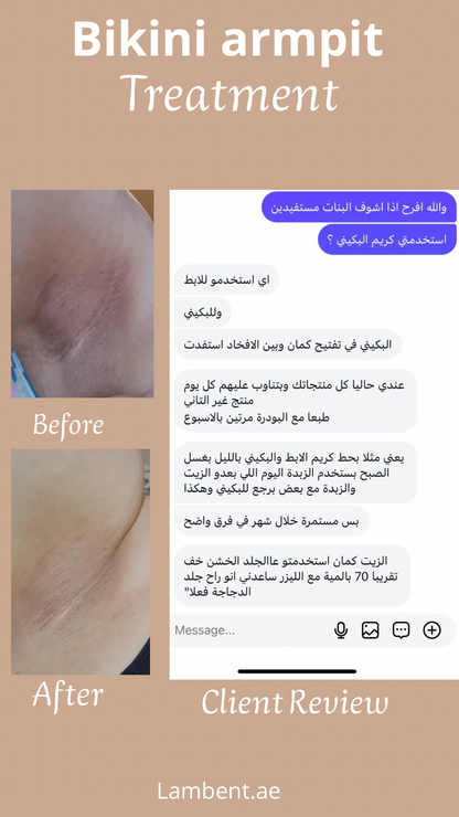 Bikini Armpit Whitening Treatment client reviews